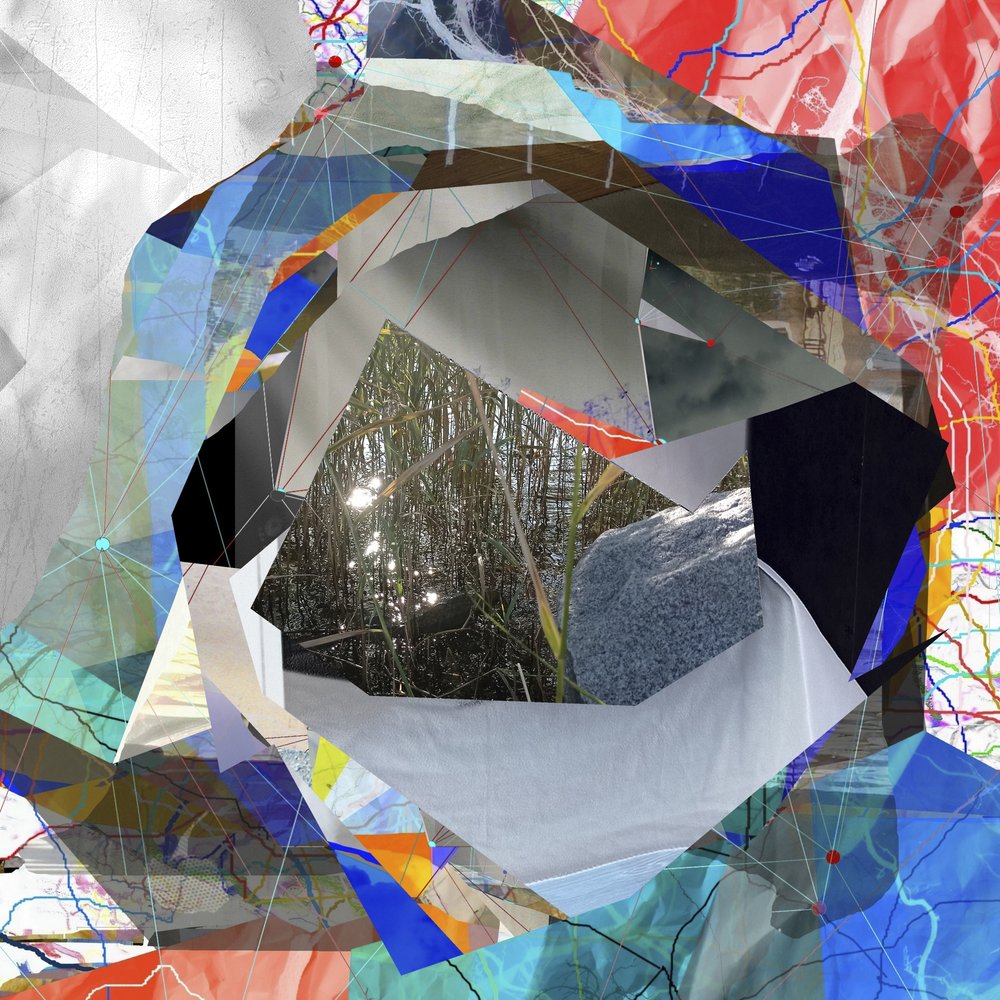 Colagem abstrata da luz do sol de Stefan Fransson