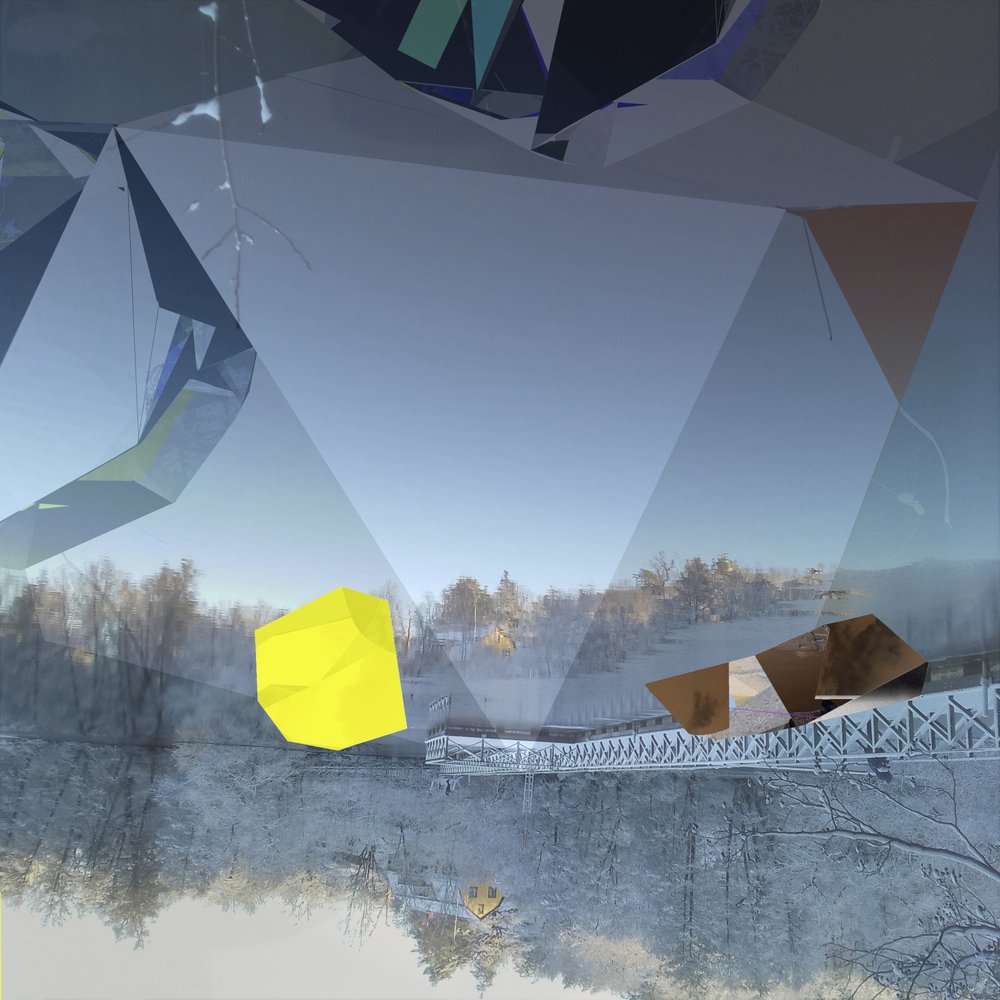 Reflexão abstrata sobre o inverno de Stefan Fransson