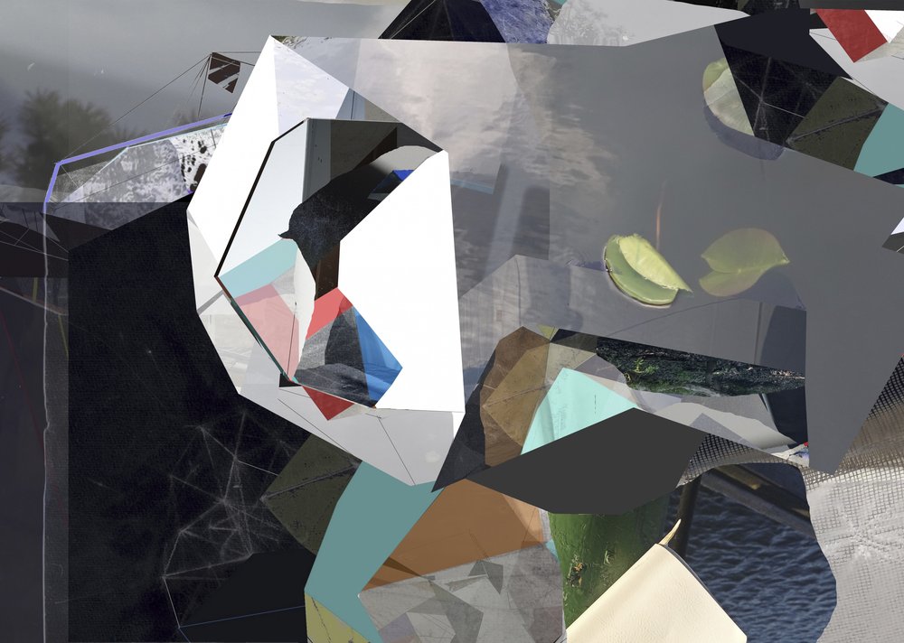 Abstração geométrica fragmentada de Stefan Fransson