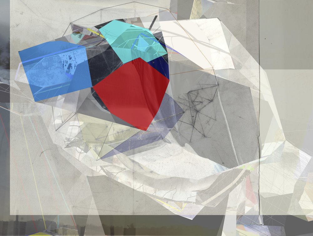Composição de cubos geométricos de Stefan Fransson