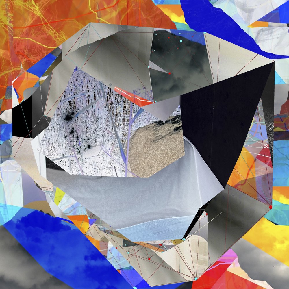 Colagem abstrata moderna de Stefan Fransson