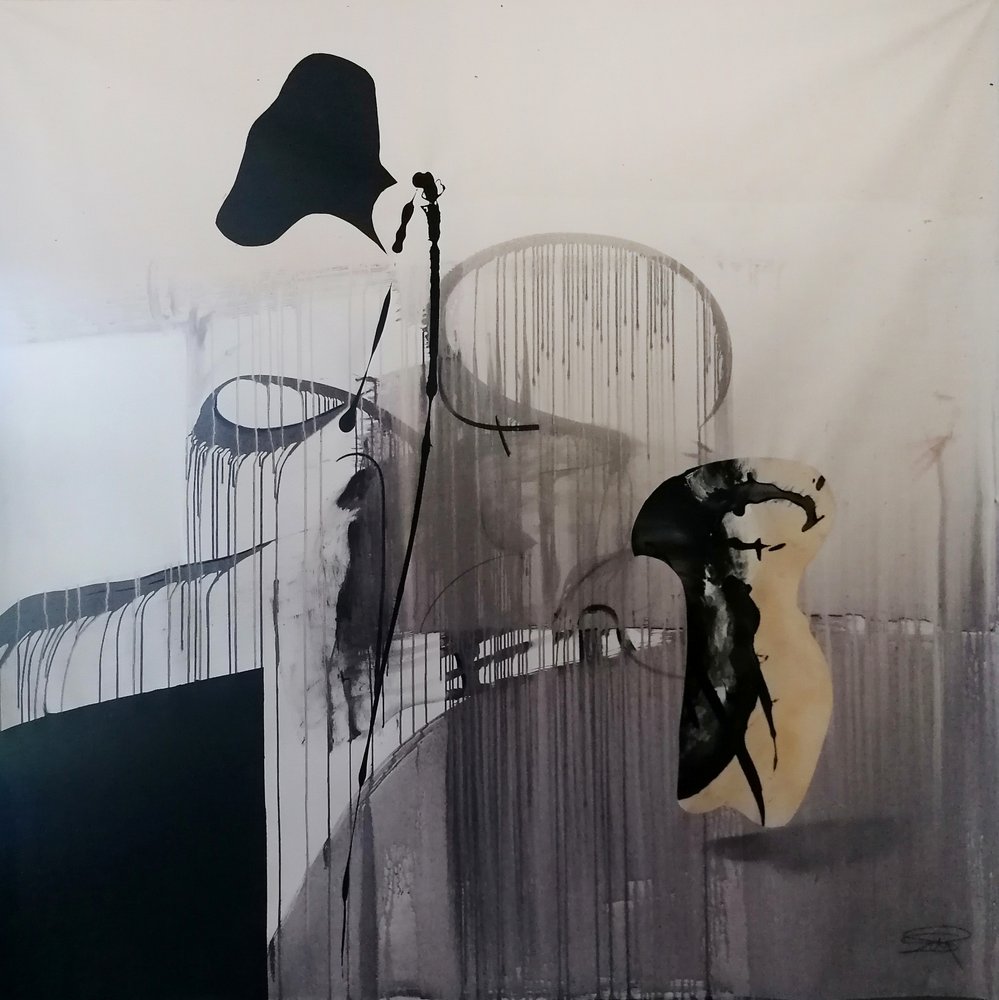 Pingos e figuras abstratas de Stefano Mazzolini