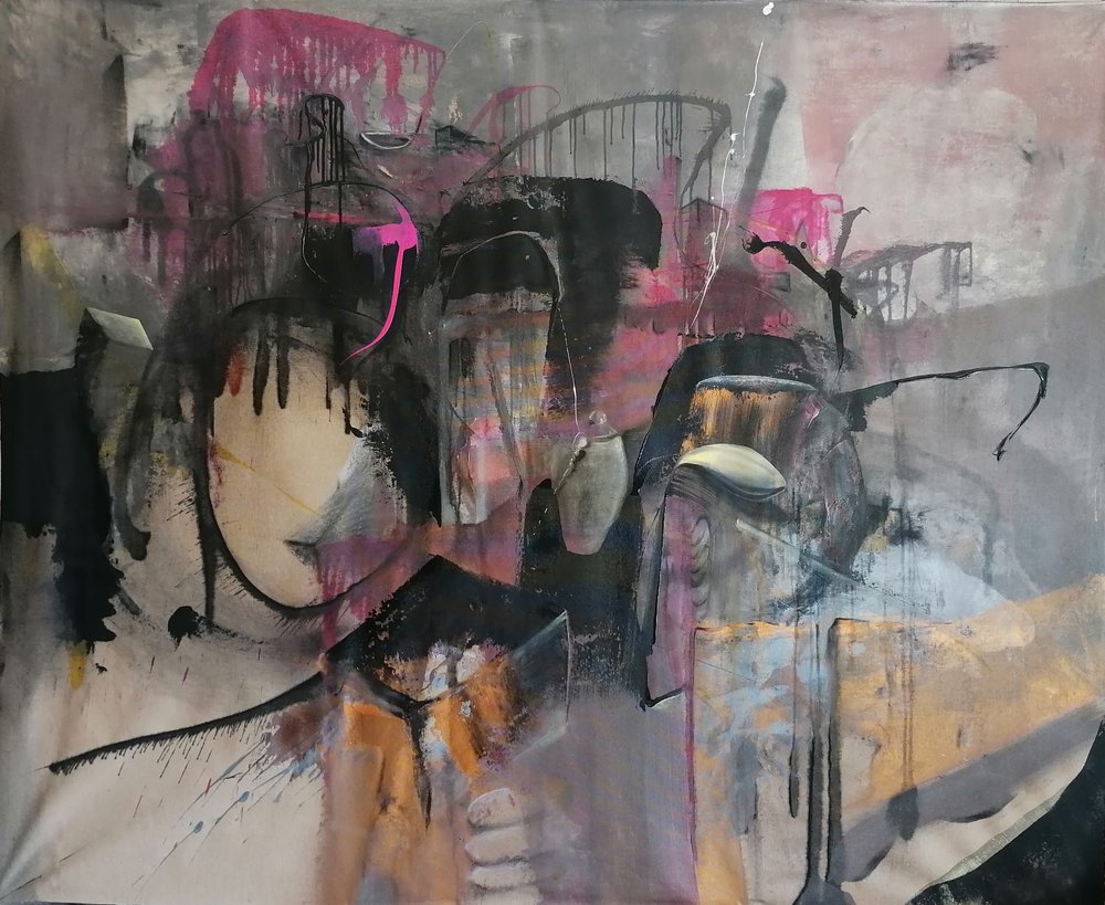 Camadas abstratas cor-de-rosa de Stefano Mazzolini