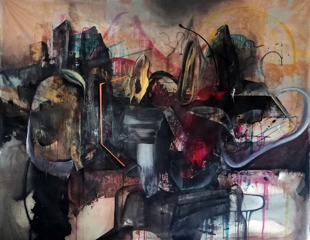 Fluxo urbano abstrato escuro de Stefano Mazzolini