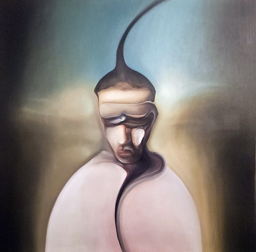 Figura surrealista escura de Stefano Mazzolini