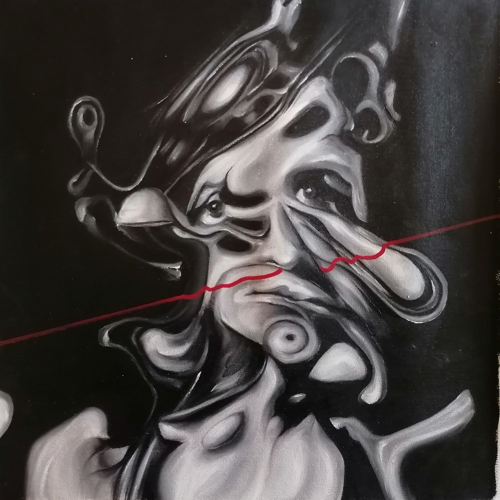 Retrato surrealista escuro de Stefano Mazzolini