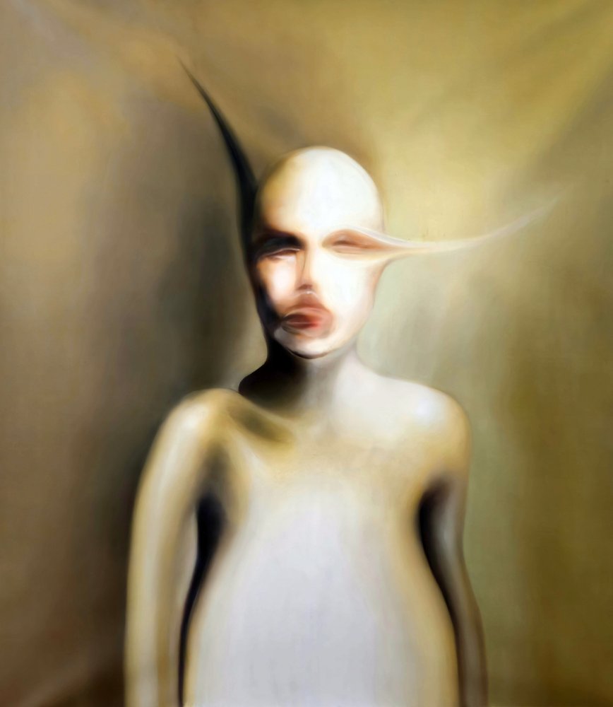 Retrato surrealista distorcido de Stefano Mazzolini