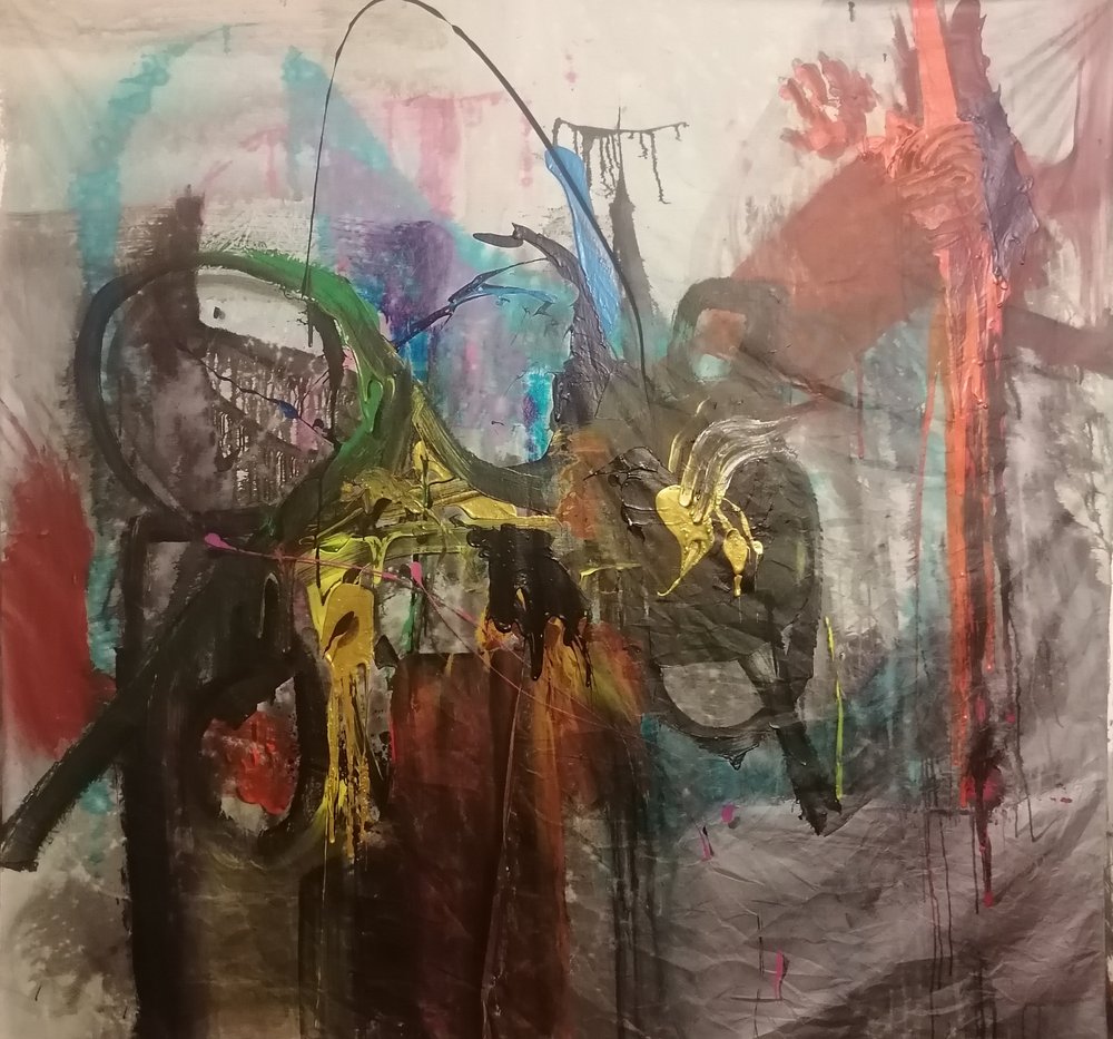 Expressão abstrata dinâmica de Stefano Mazzolini
