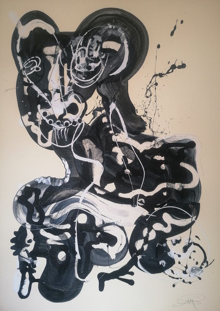 Figura abstrata dinâmica de Stefano Mazzolini