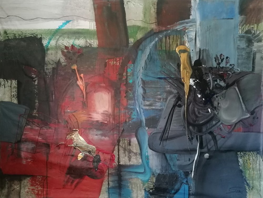 Camadas abstratas dinâmicas de Stefano Mazzolini