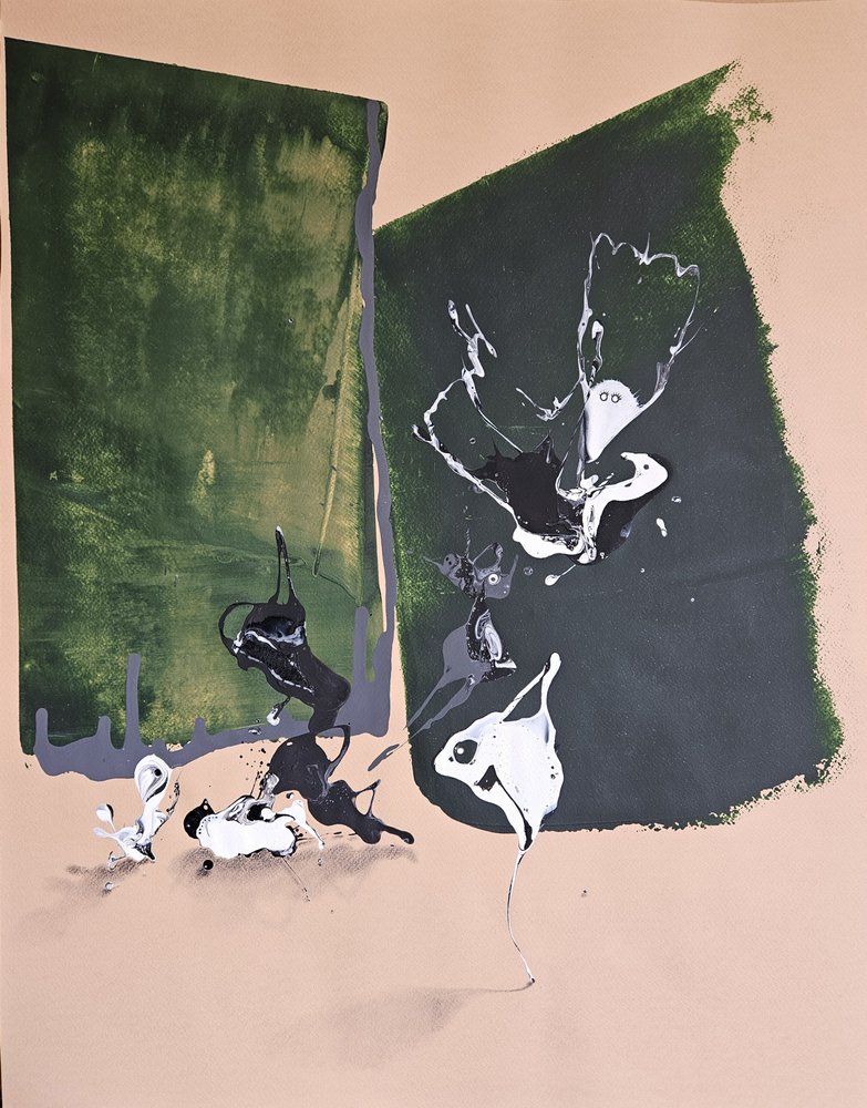 Abstrato verde dinâmico de Stefano Mazzolini