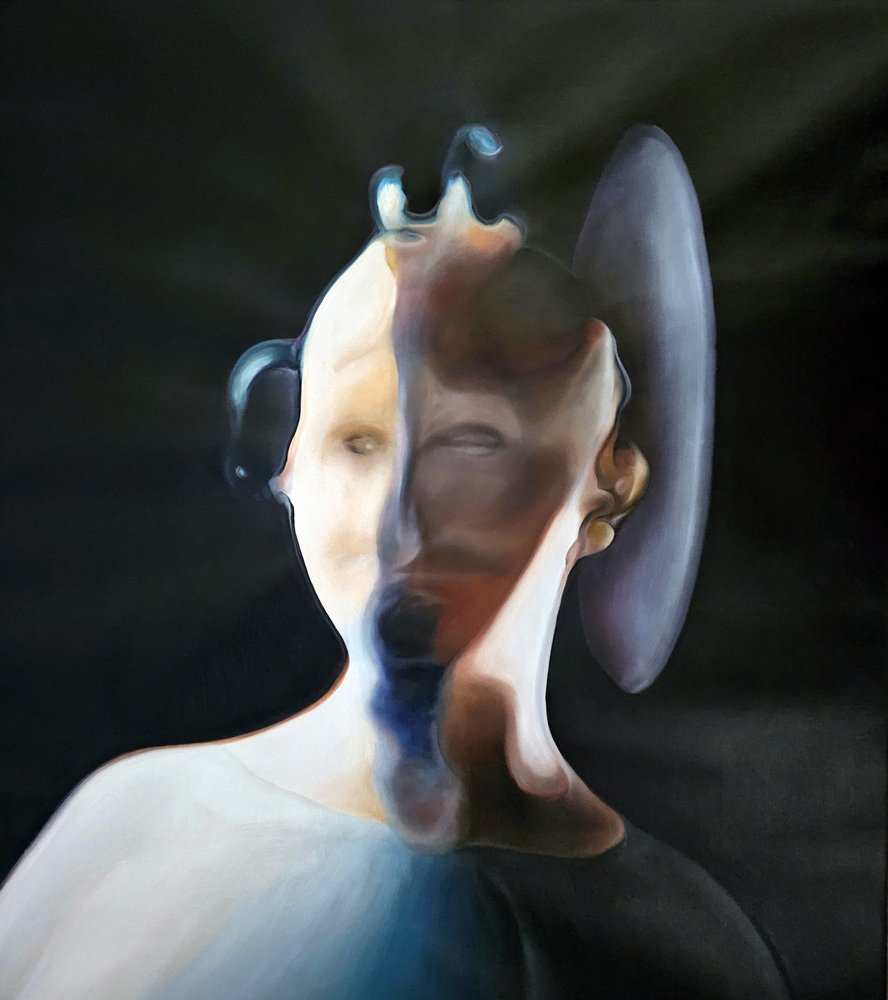 Cabeça abstrata enigmática de Stefano Mazzolini