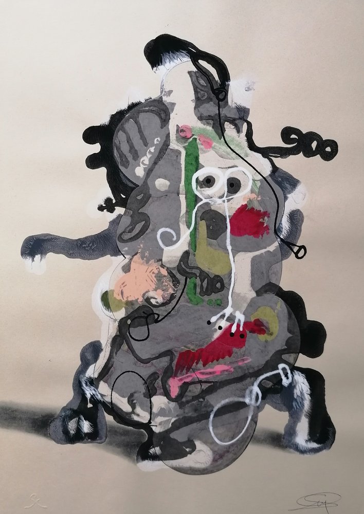 Figura abstrata expressiva de Stefano Mazzolini