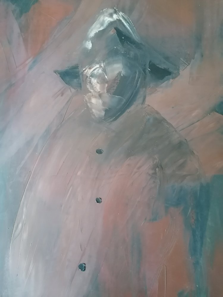 Misteriosa figura encapuzada de Stefano Mazzolini