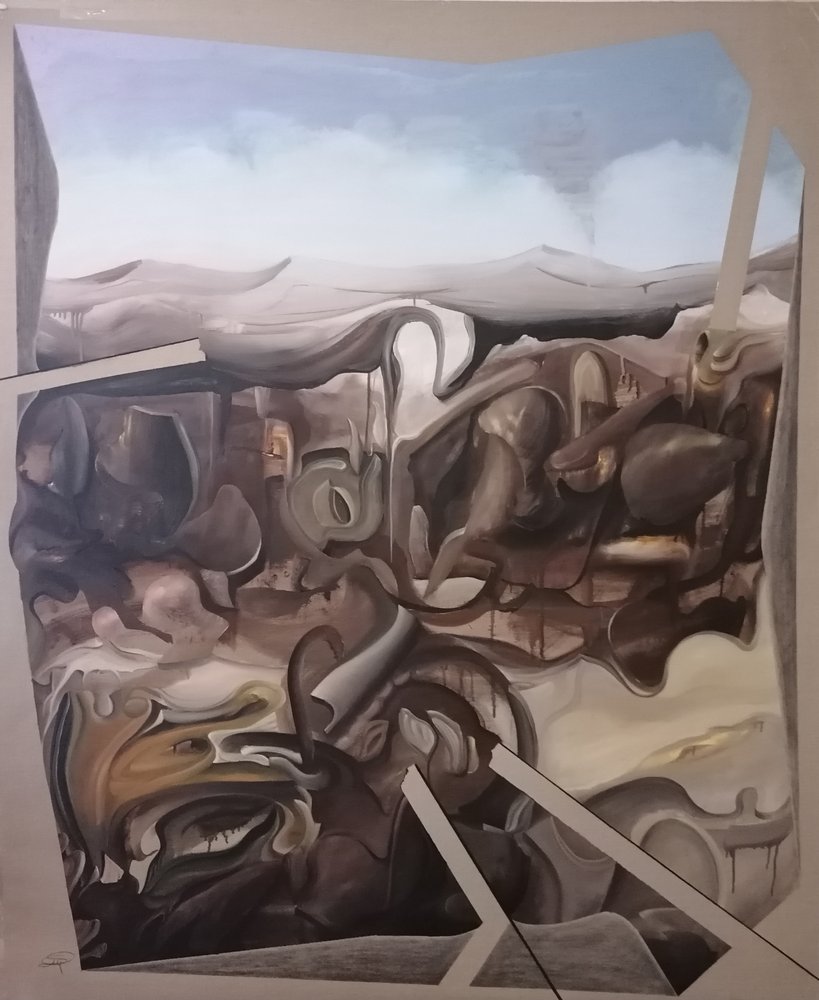 Paisagem abstracta surrealista de Stefano Mazzolini