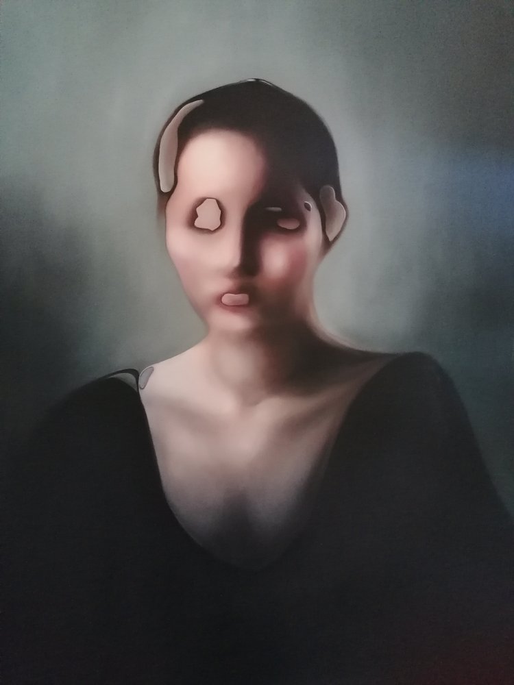Retrato escuro surrealista de Stefano Mazzolini