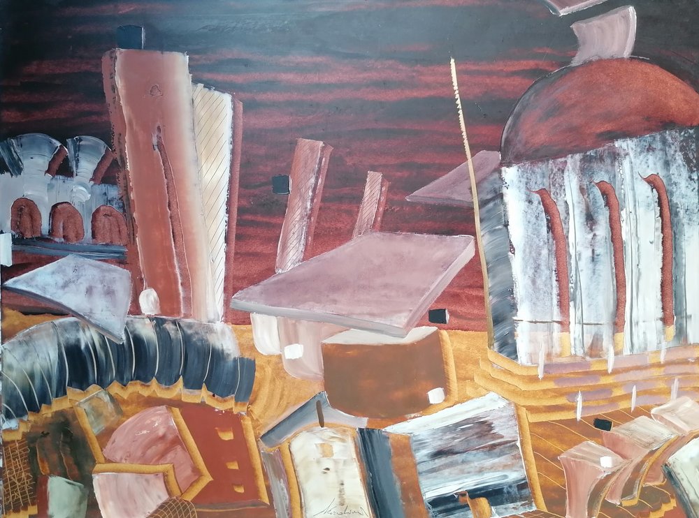 Arquitetura urbana surrealista de Stefano Mazzolini