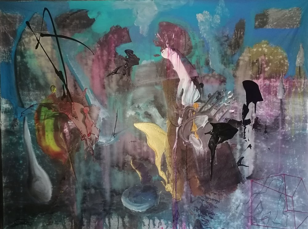 Fluxo abstrato vibrante de Stefano Mazzolini
