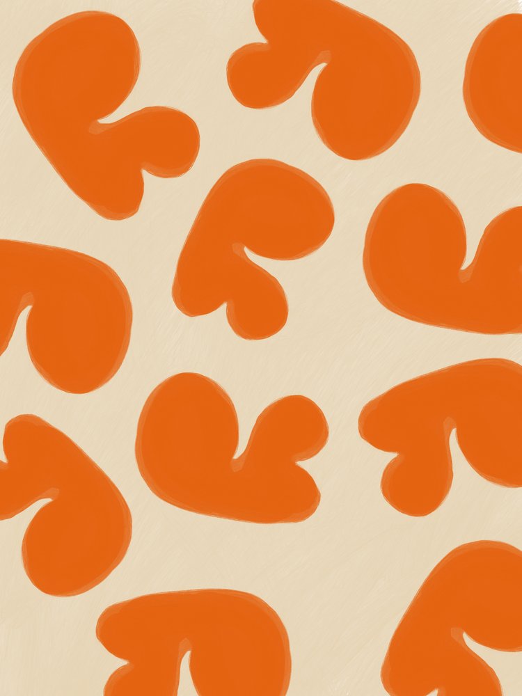 Formas abstratas em laranja de Studio Palette