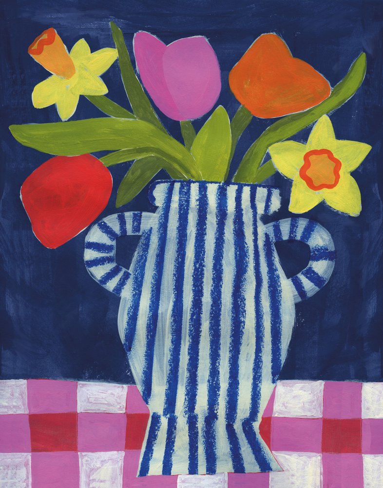 Flores vibrantes da primavera de Susan Black