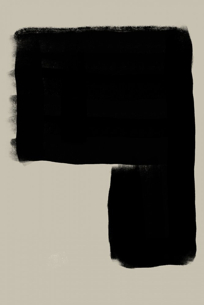 Forma Negra Abstrata de THE MIUUS STUDIO