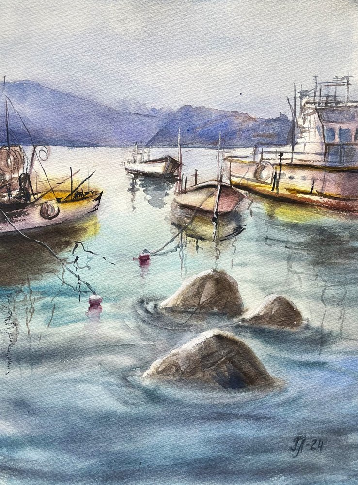 Embarcações Calm Harbor de Tanya Lundmark