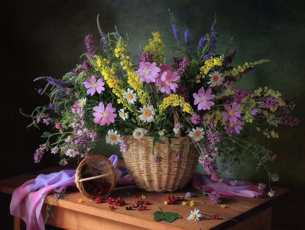 Ramos de flores rústicos de verão de Tatyana Skorokhod