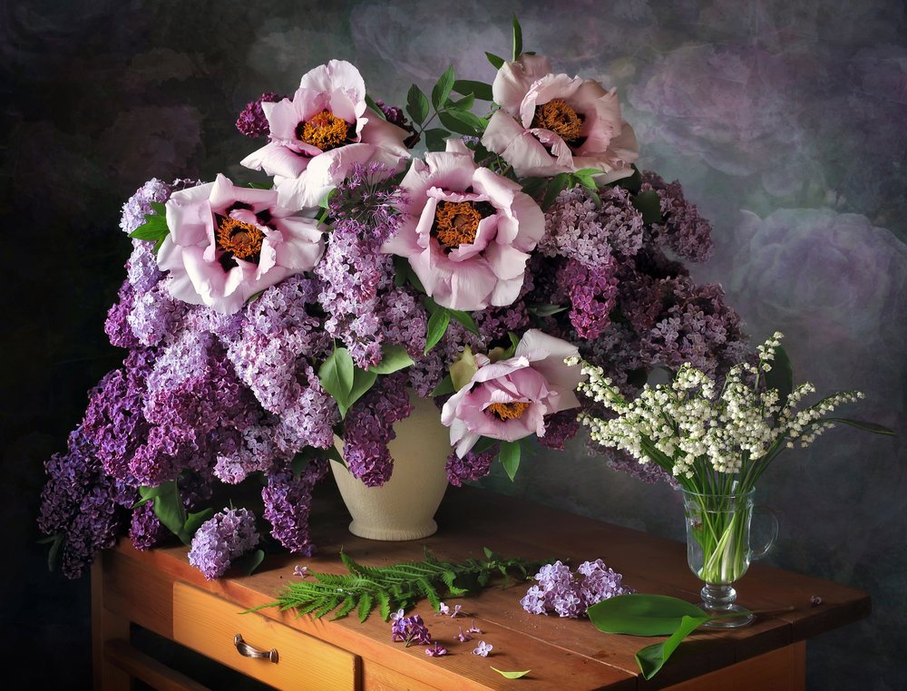 Natureza morta floral primaveril de Tatyana Skorokhod