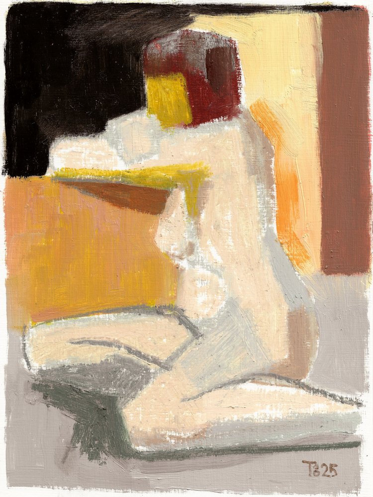 Nudo sentado abstrato de Tore Bahnson