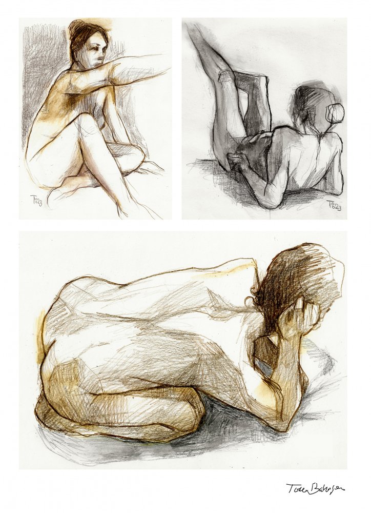 Figuras de nues contemplativas de Tore Bahnson