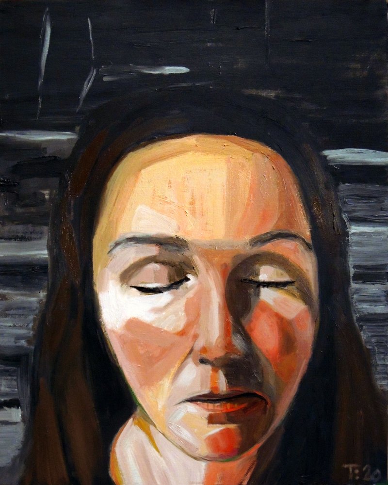 Retrato de uma mulher contemplativa de Tore Bahnson