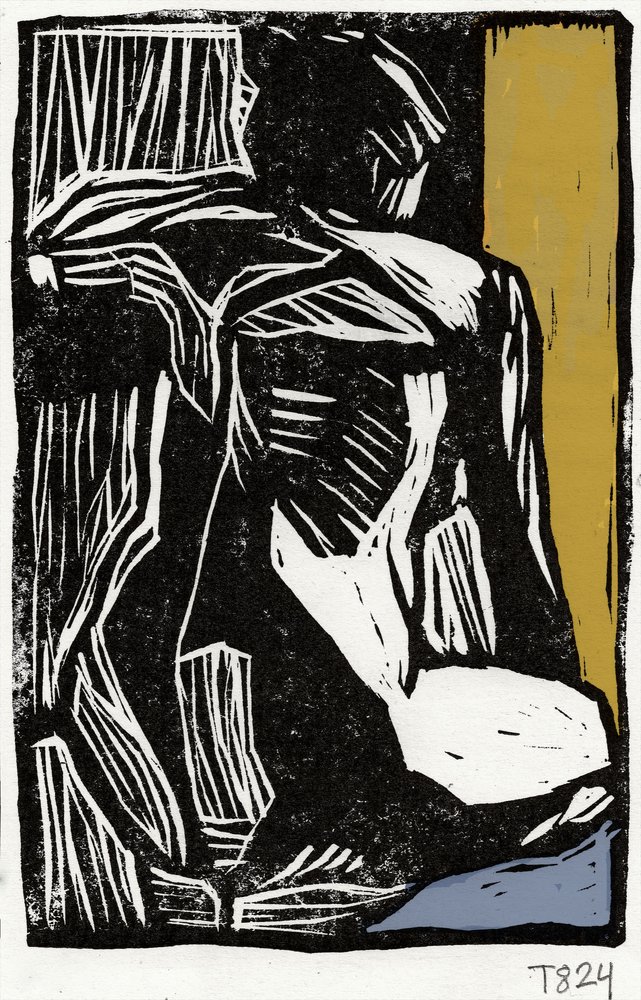 Figura abstrata expressiva de Tore Bahnson