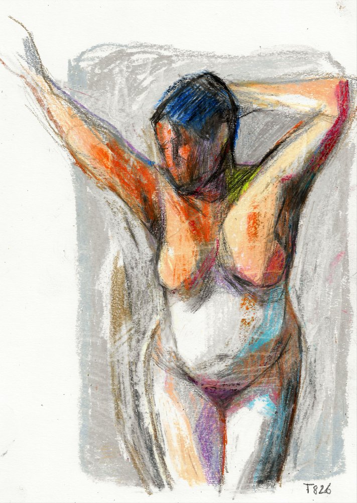 Nu feminino expressivo de Tore Bahnson
