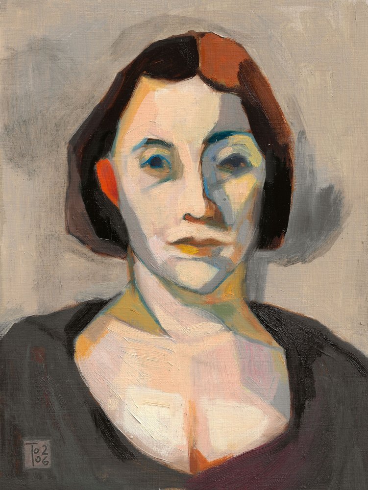 Retrato expressivo de uma mulher de Tore Bahnson