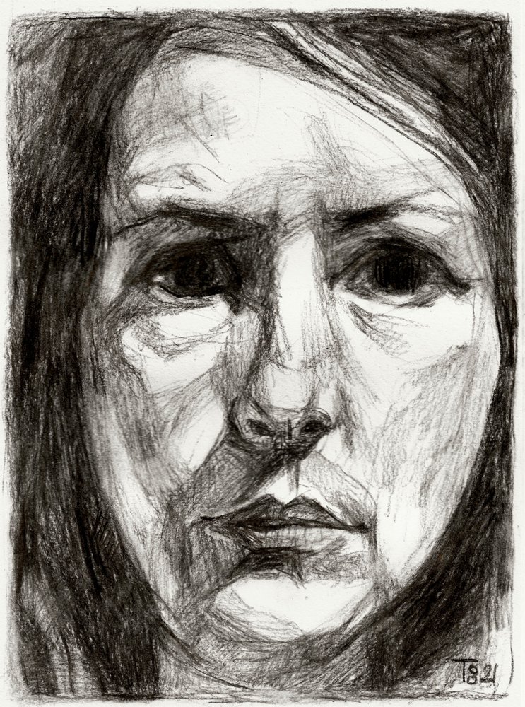 Retrato Feminino Intenso de Tore Bahnson
