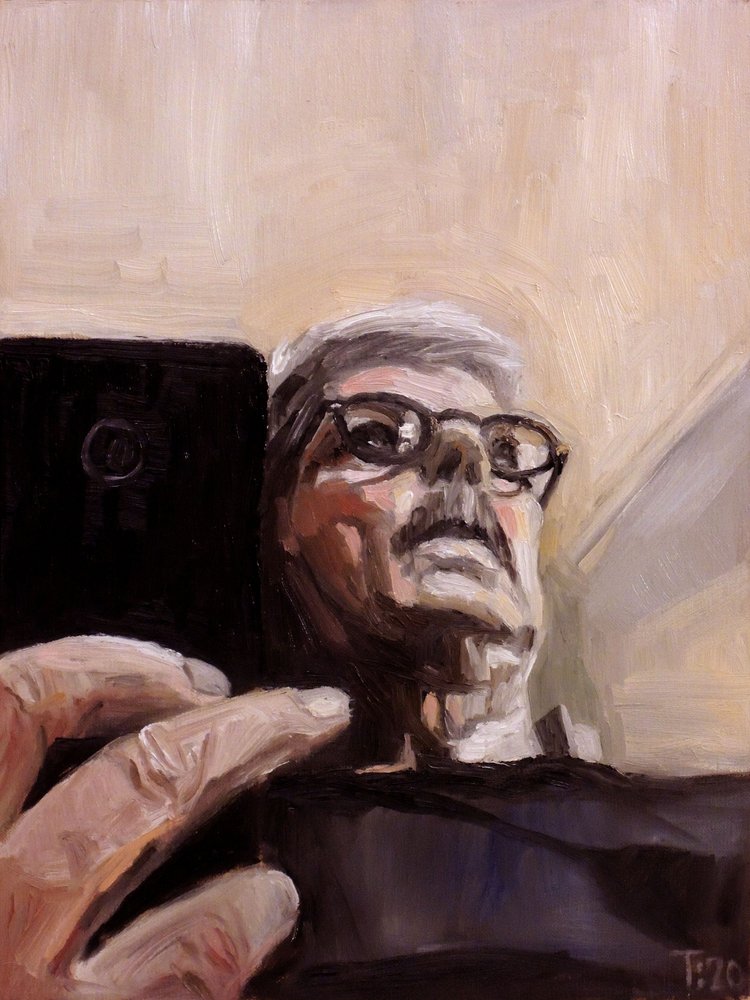 Auto-retrato pintado de Tore Bahnson