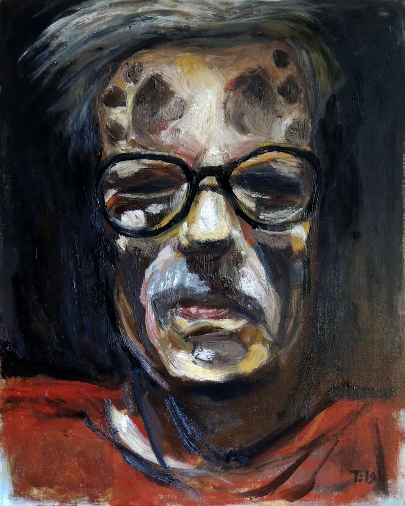 Retrato de um homem sombrio de Tore Bahnson