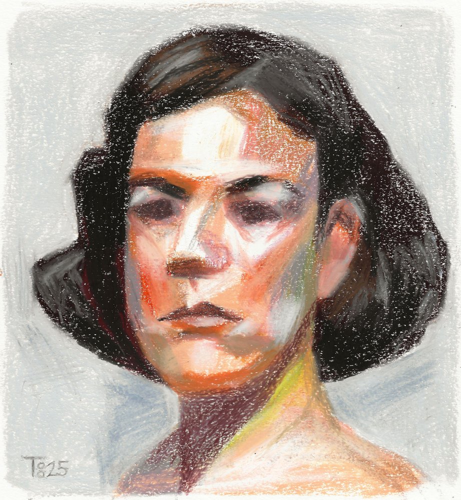 Retrato feminino vibrante de Tore Bahnson