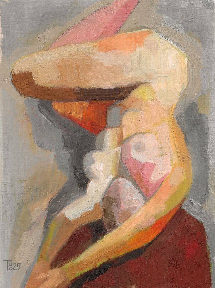 Figura abstrata acolhedora de Tore Bahnson