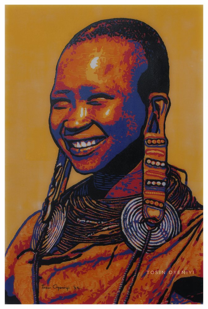 Sorriso Africano Alegre de Tosin Oyeniyi