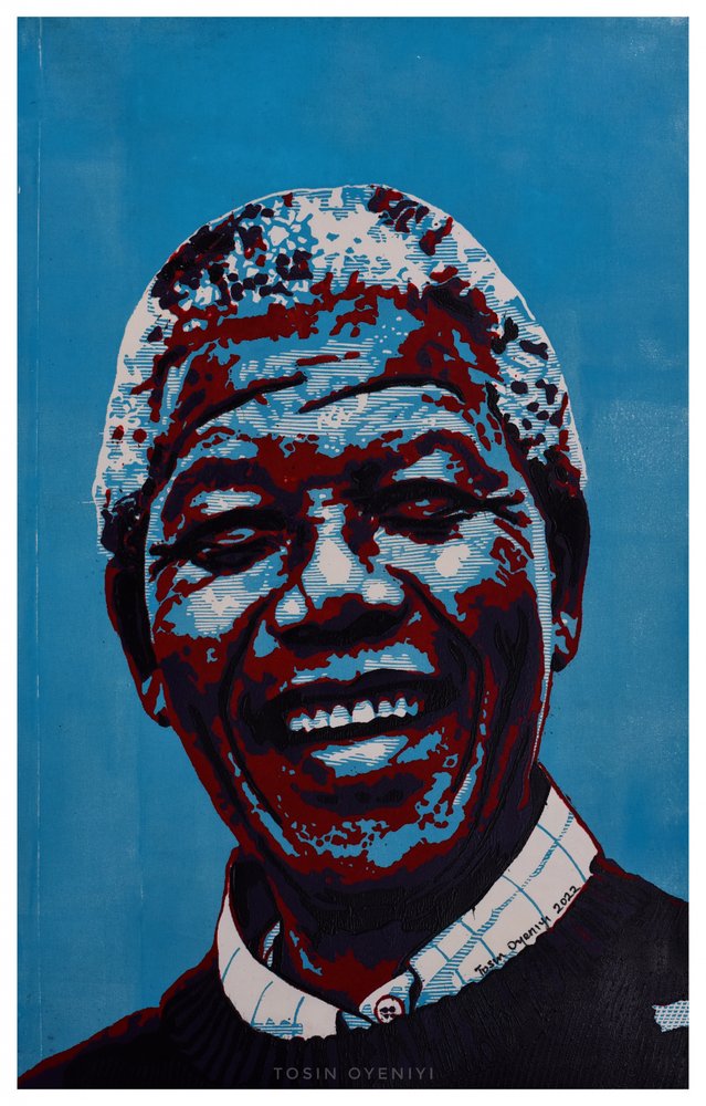 Retrato alegre em estilo Pop Art de Tosin Oyeniyi