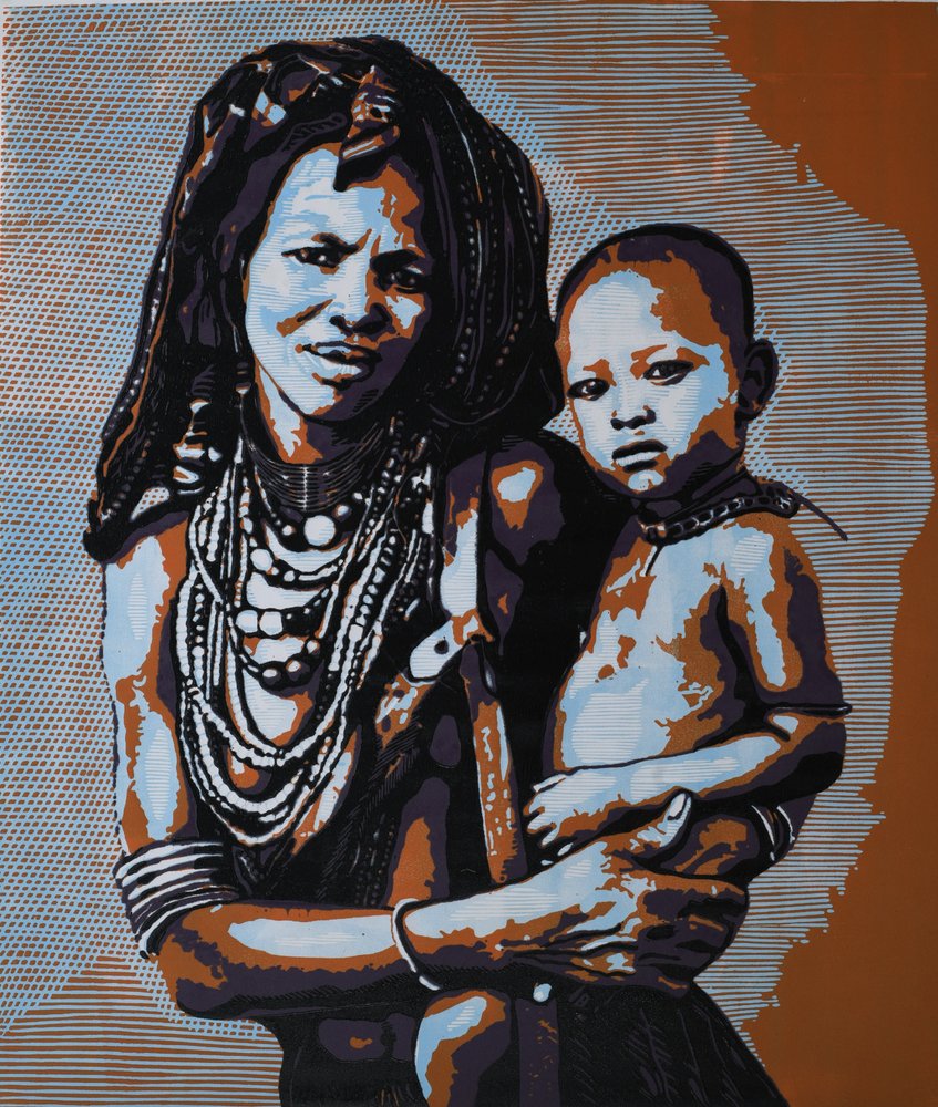 Mãe e Filho da Tribo de Tosin Oyeniyi