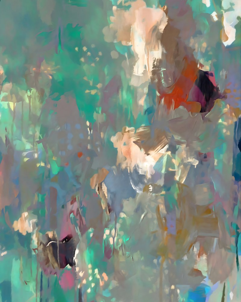 Abstrato floral fluido de Uma Gokhale