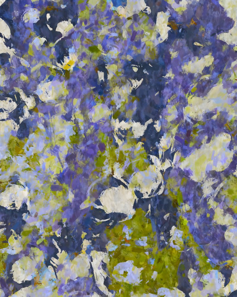 Impressão floral vibrante de Uma Gokhale