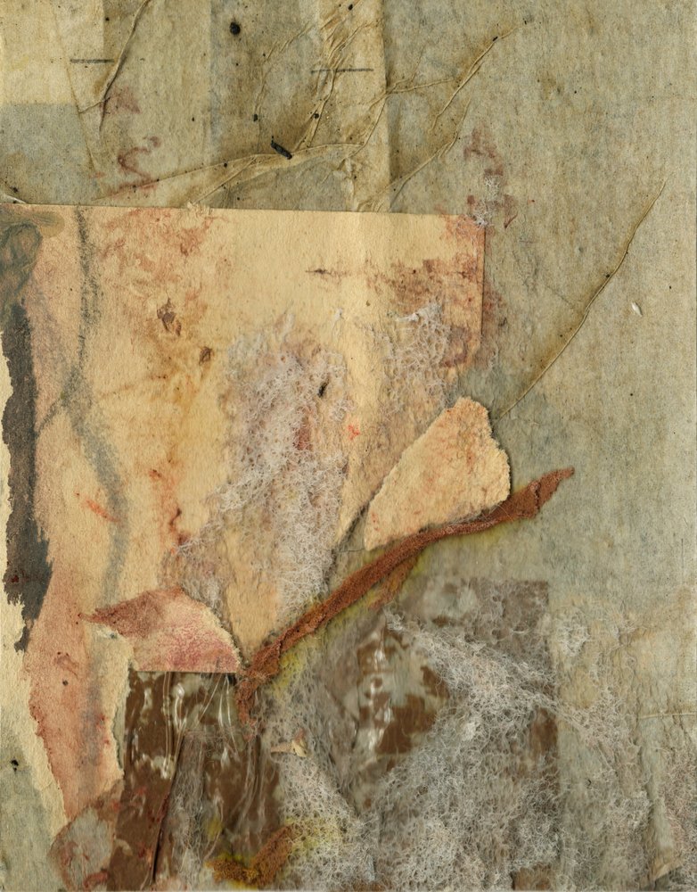 Abstração em papel envelhecido de Ute Rathmann