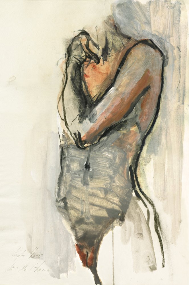 Figura masculina contemplativa de Ute Rathmann
