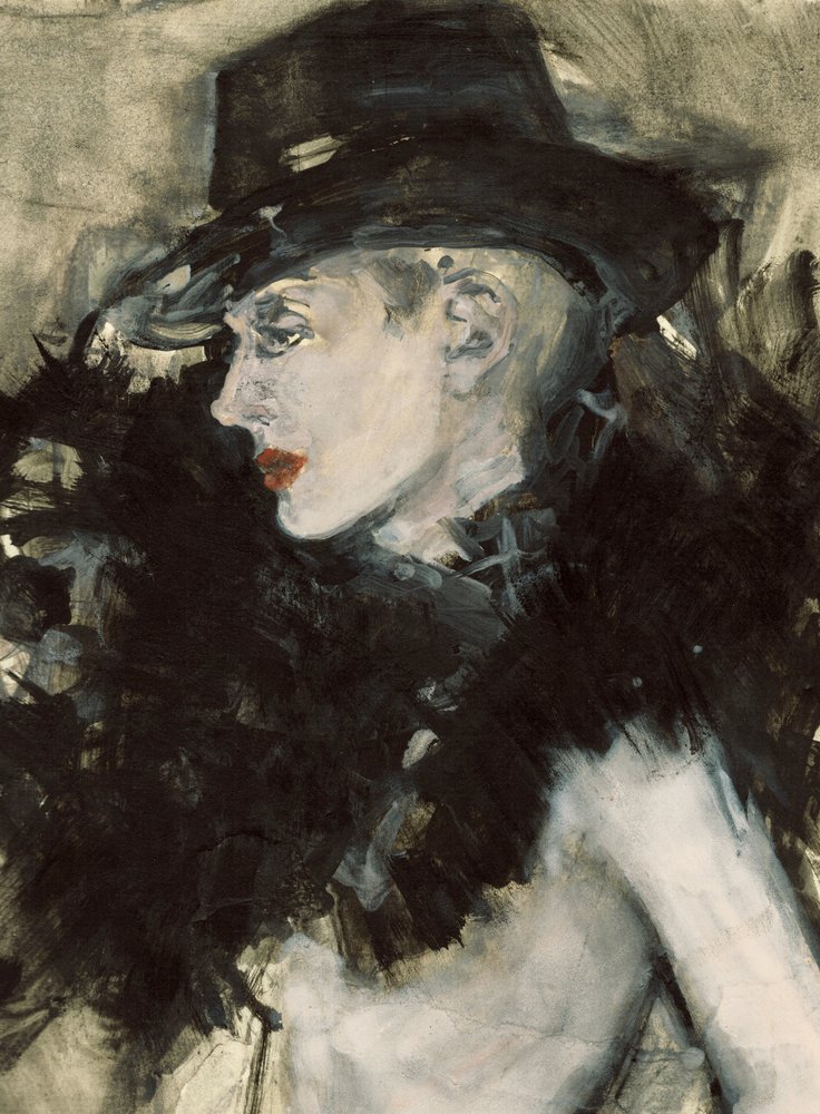 Chapéu preto para mulher elegante de Ute Rathmann