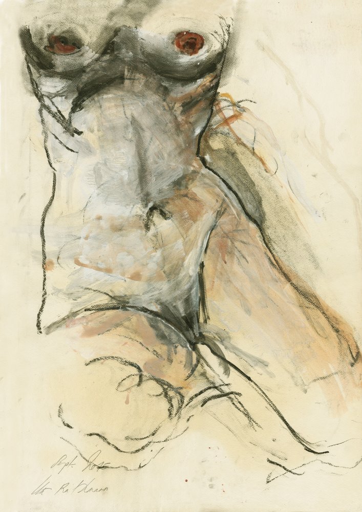 Estudo de figura expressiva de Ute Rathmann