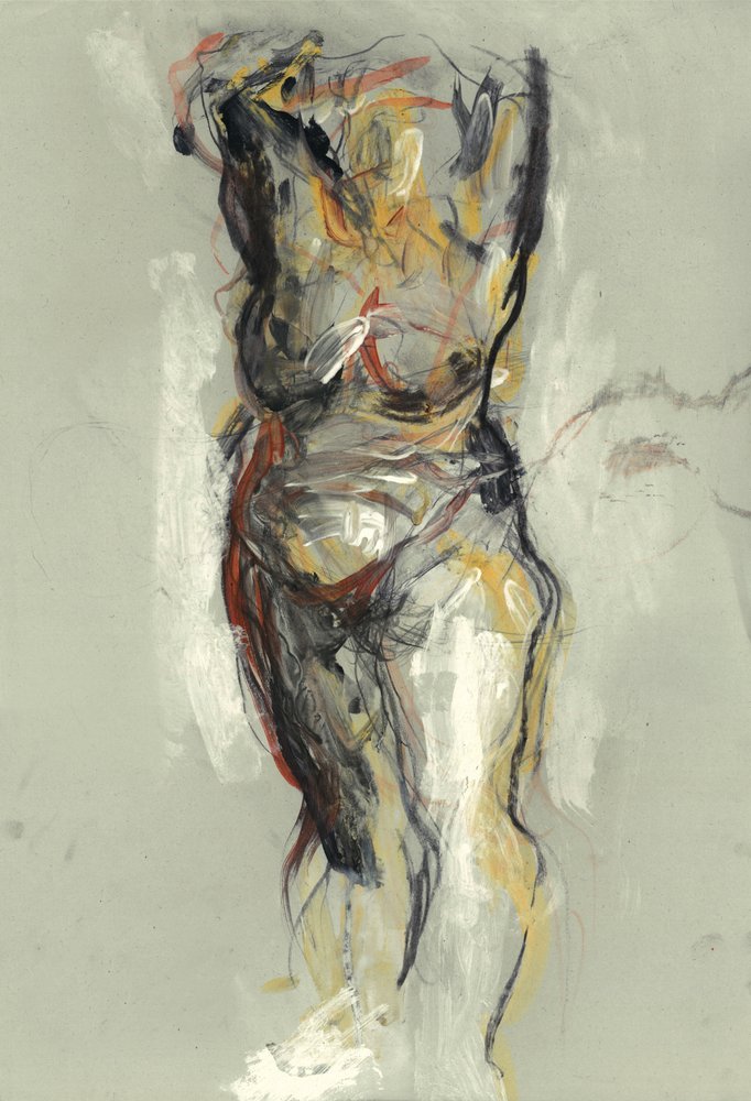 Estudo de nu expressivo de Ute Rathmann