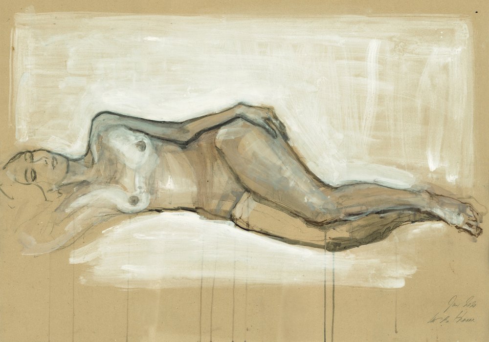 Estudo de nu tranquilo de Ute Rathmann